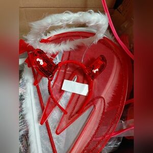 Angel And Devil  Set with Wings and Halo